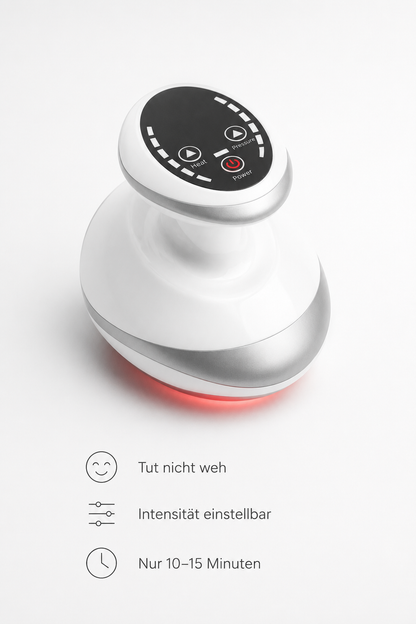 Sichtbar glattere, straffere Haut — mit der Vakuum-Rotlicht-Methode aus dem Kosmetikstudio.