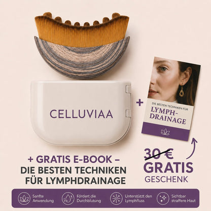 Celluviaa Konturbürste – Lymphdrainage für Gesicht & Augen - Celluviaa.com