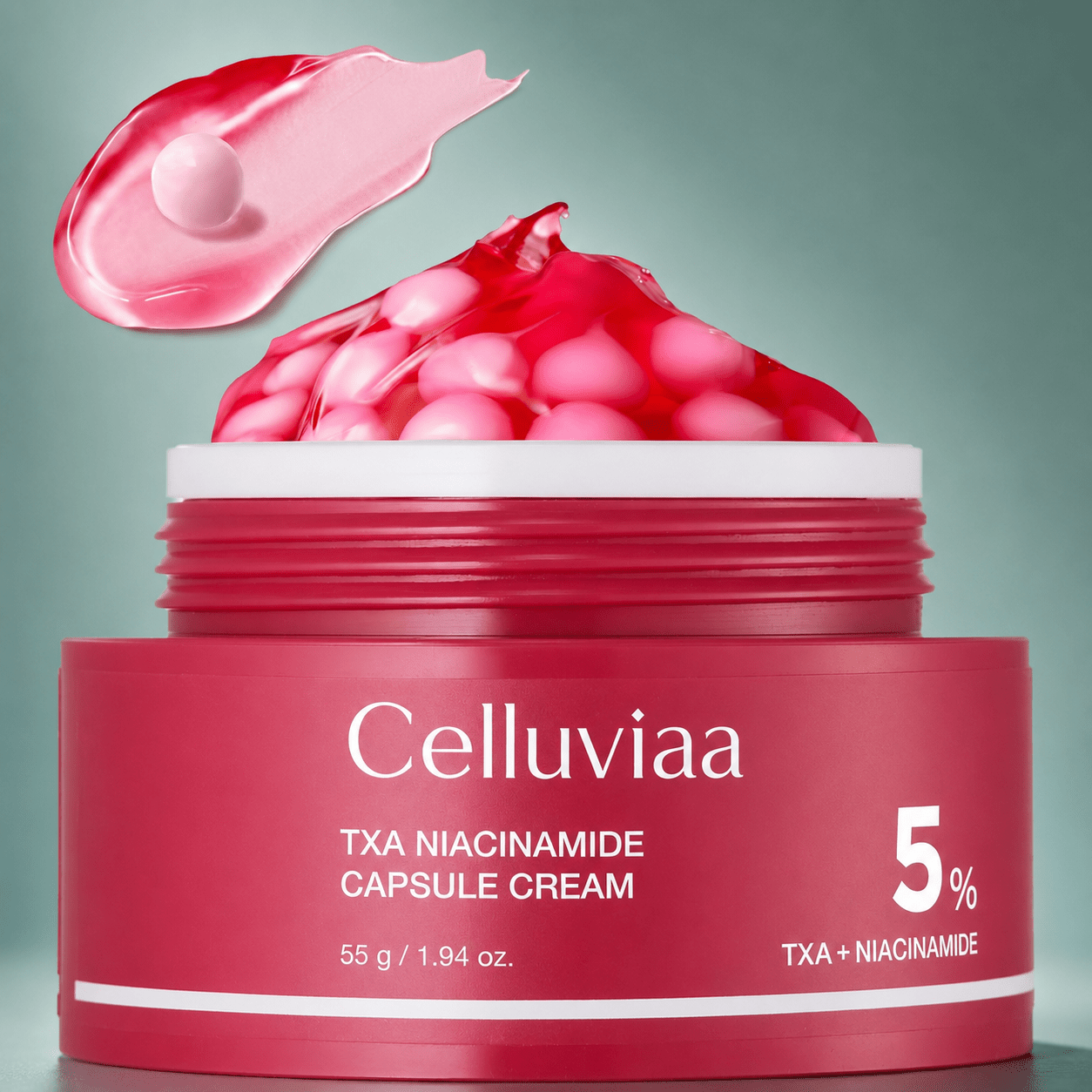 Celluviaa TXA Niacinamide Capsule Cream 5% – Glow & Even Tone Pflegecreme - Celluviaa.com